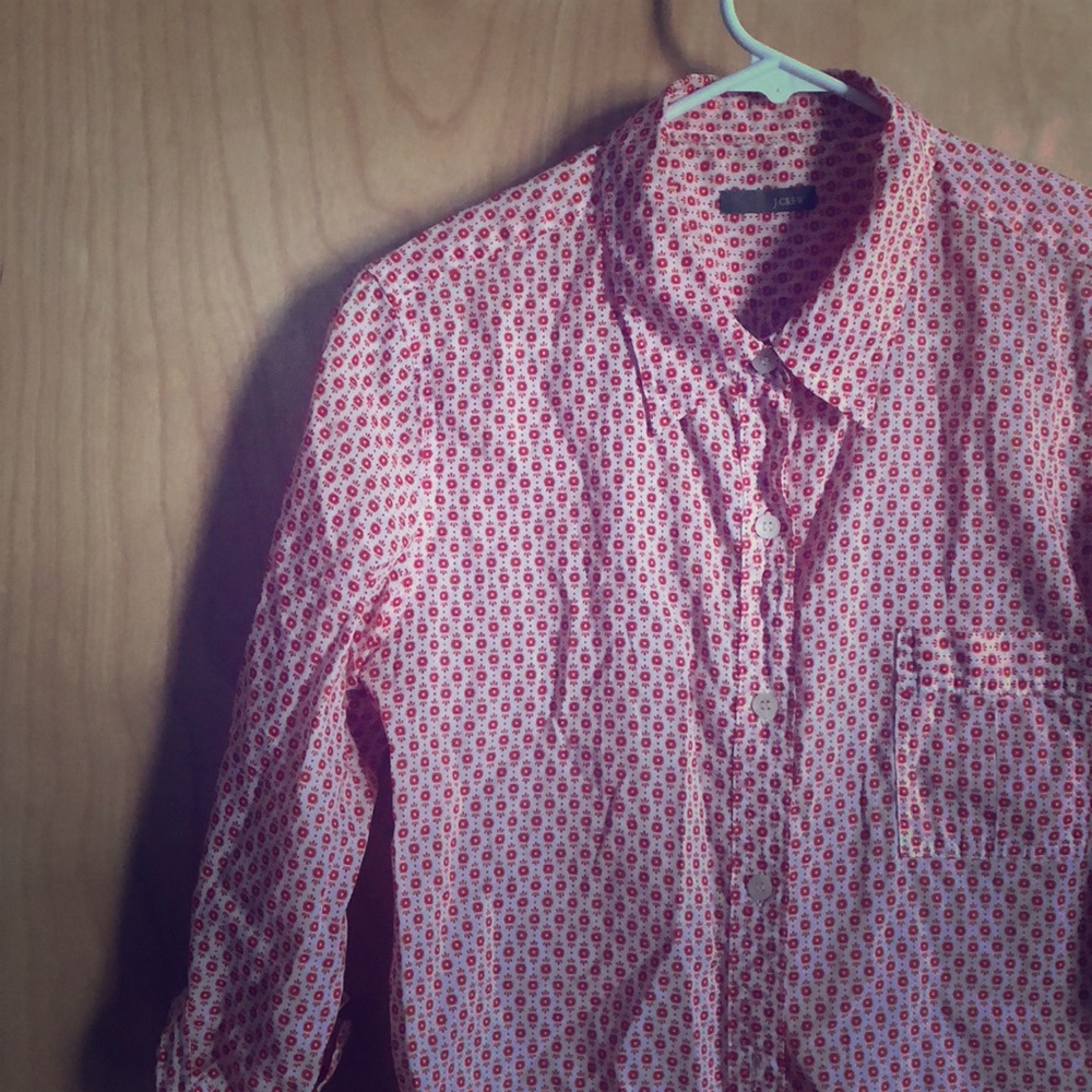 J. Crew beautiful summer shirt casual or office S